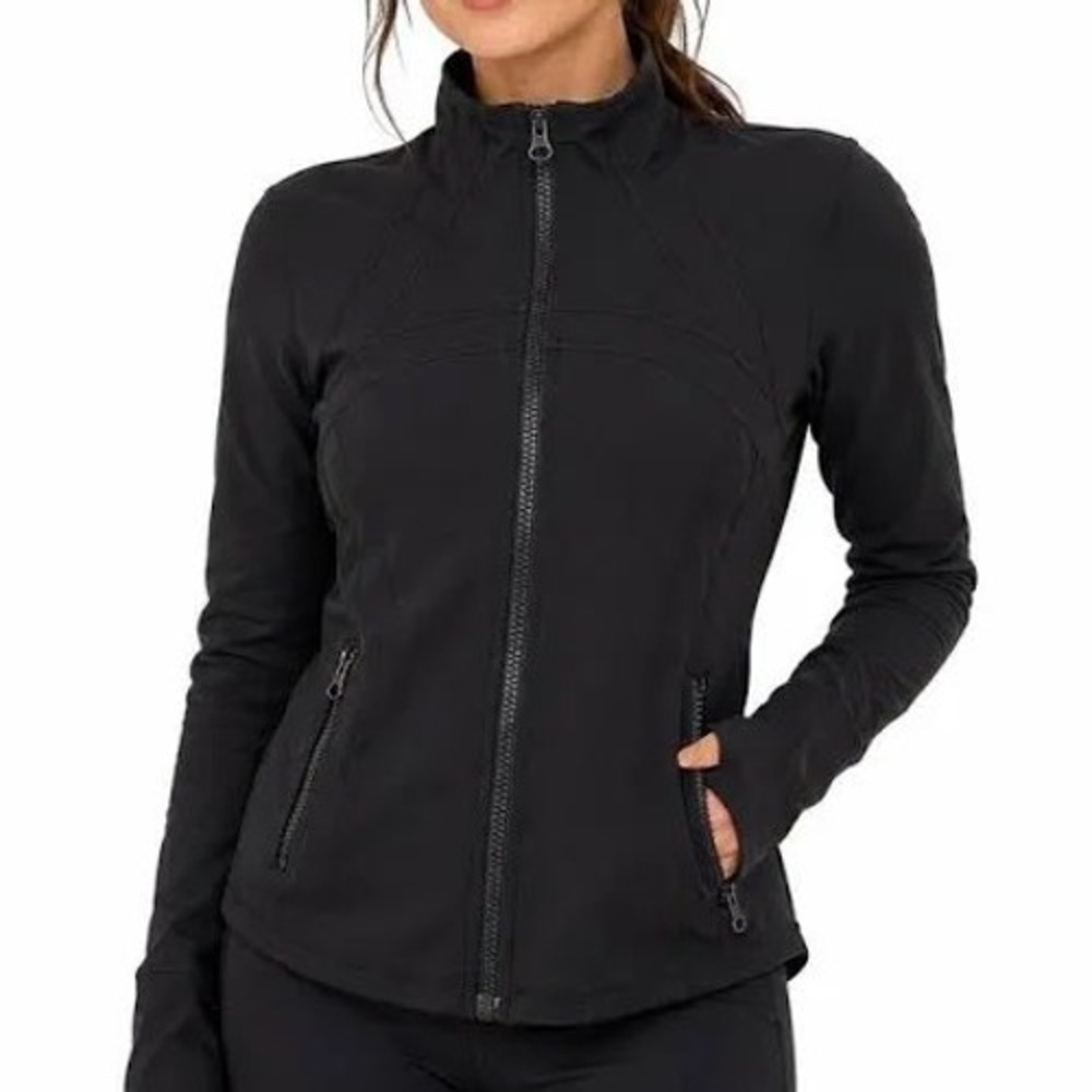 Lululemon Define Jacket Black Full Zip Luon Yoga Activewear Women Size 4